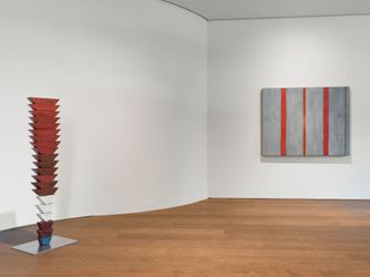 Exhibition view: Group Exhibition, The God that Failed: Louise Bourgeois, Barnett Newman, Mark Rothko (9 June–16 September 2023). © The Easton Foundation / 2023, ProLitteris, Zurich & The Barnett Newman Foundation, New York / 2023, ProLitteris, Zurich & 1998 Kate Rothko Prizel & Christopher Rothko / 2023, ProLitteris, Zurich. Courtesy Hauser & Wirth. Photo: Stefan Altenburger Photography Zürich.