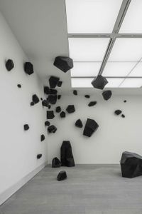 Flying Stone by Ding Yi contemporary artwork installation