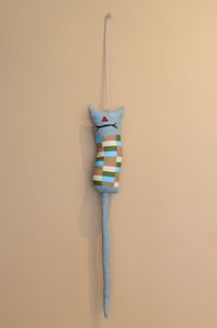 Folk Cat by Lisa Walker contemporary artwork sculpture