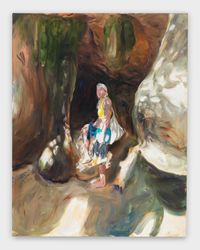Entering the cave by Jenna Gribbon contemporary artwork painting