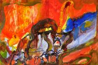 Amangasett by William Scharf contemporary artwork painting, works on paper