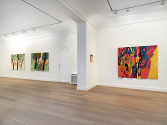 Exhibition view: Etel Adnan, Life is a weaving, Galerie Lelong & Co., Paris (25 January–10 March 2018). Courtesy Galerie Lelong & Co.