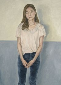 JE in Front of the Gray Wall by Dongwook Suh contemporary artwork painting