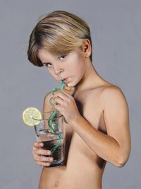 Boy with Lemon by Michael Zavros contemporary artwork painting