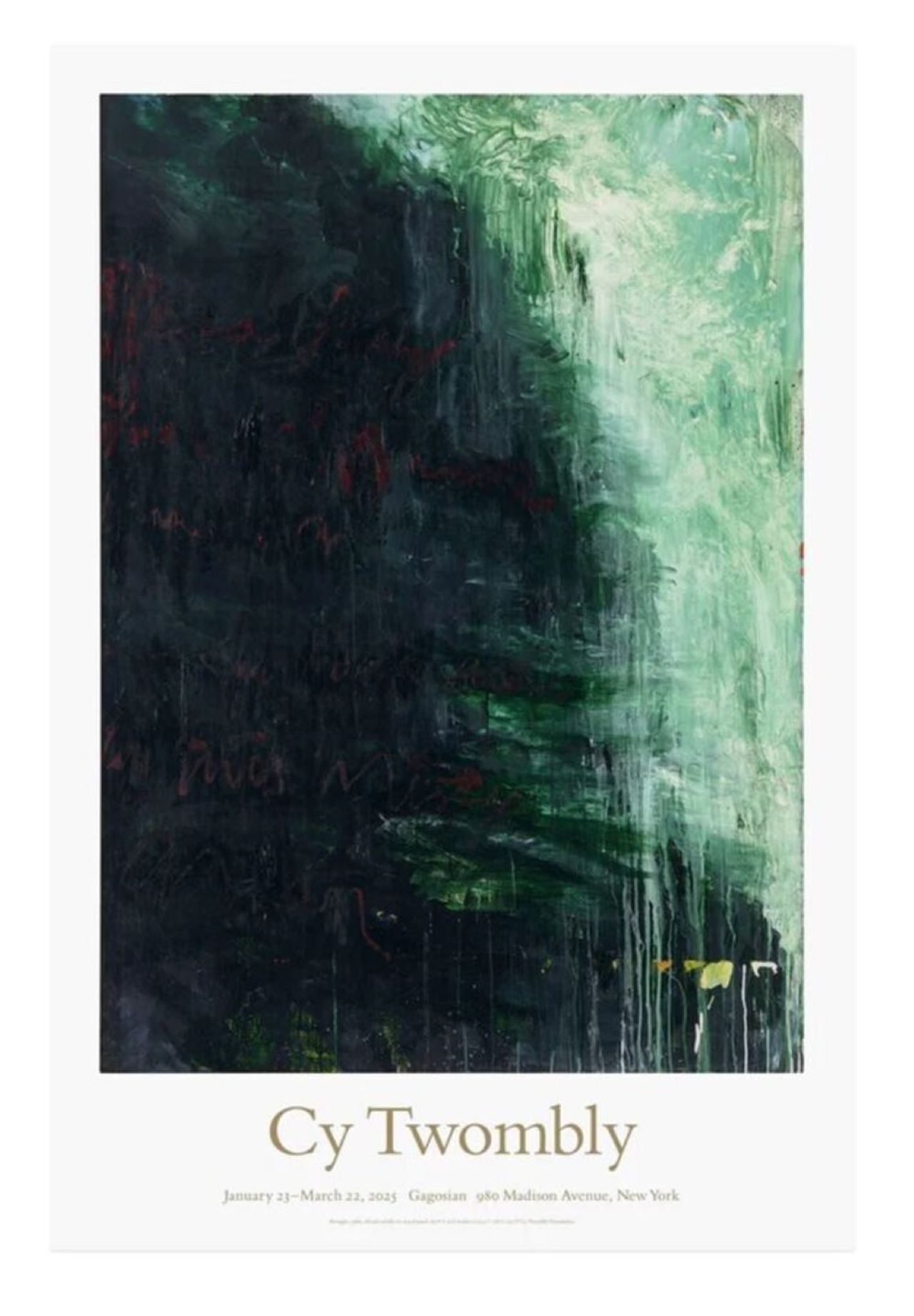 サイ・トゥオンブリ Cy Twombly: Paradise 画集。AYA様向け Paesaggio Poster, 2025 by Cy Twombly | Ocula
