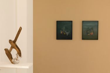 Exhibition view: Karine Rougier and Clara Rivault, Io and Jupiter, A2Z Art Gallery, Paris (24 July–4 September 2021). Courtesy A2Z Art Gallery.