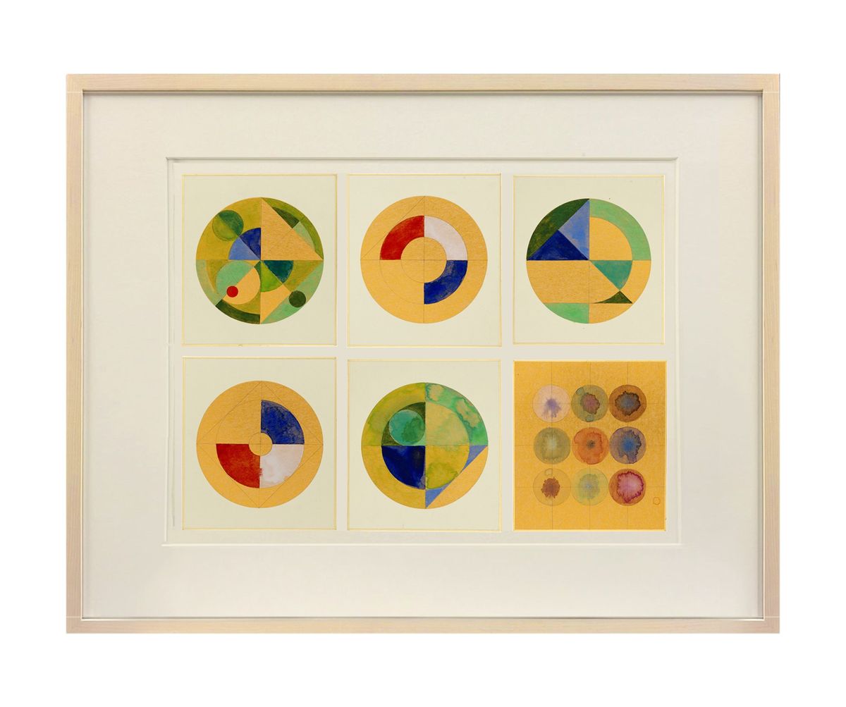 Untitled, 2020 by Gabriel Orozco, Mixed media on gold card, 28.6 x