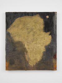 Gold Africa by Vivienne Koorland contemporary artwork painting, works on paper