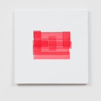 Red Accumulation by Simon Morris contemporary artwork painting