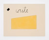 Untitled (write) by Luca Frei contemporary artwork painting, works on paper, sculpture