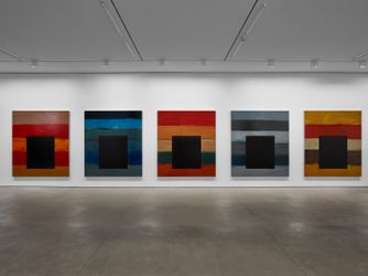Exhibition view: Sean Scully, The 12 / Dark Windows, Sean Kelly, West 24th Street, New York (6 May–18 June 2021). © Sean Scully. Courtesy Lisson Gallery.