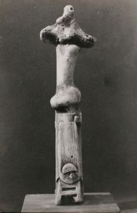 Upright Motive No. 1 Maquette for Glenkiln Cross by Henry Moore contemporary artwork photography