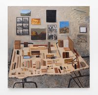 Still Life with Wooden Offcuts by Simon Stone contemporary artwork painting, works on paper