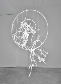 Neon Form (After Noh XVI) by Cerith Wyn Evans contemporary artwork sculpture