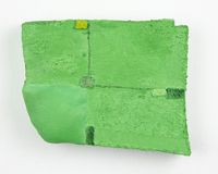 Protect (small apple green) by Louise Gresswell contemporary artwork painting