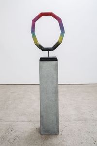 Eye of the Rainbow (dark) by Eva Rothschild contemporary artwork sculpture