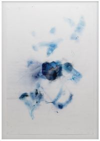 Untitled blue 3 by Tosh Basco contemporary artwork painting, works on paper