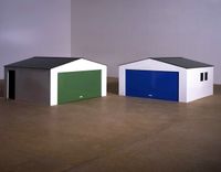 Garage? by Julian Opie contemporary artwork sculpture