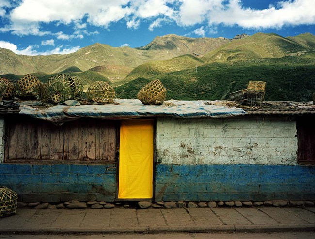 The Flowing Rainbow, Cabin on Sichuan—Tibet Road Chang du No.46 川藏线房子—昌都 46号 by Xiong Wenyun contemporary artwork