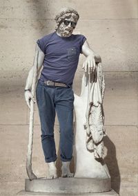 Hipster in Stone (Aristaeus) by Leo Caillard contemporary artwork photography, print