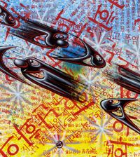 Racecide by Kenny Scharf contemporary artwork painting
