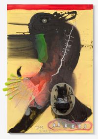 PIZZA KATZE STINKI! (WECK‘ MICH EIN) by Jonathan Meese contemporary artwork painting