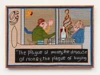 The Plague by Klaas Rommelaere contemporary artwork textile