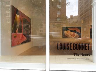 Exhibition view: Louise Bonnet, The Hours, Gagosian, Park & 75, New York (29 September–7 November 2020). © Louise Bonnet. Courtesy Gagosian. Photo: Rob McKeever.