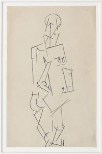 Femme debout (Standing Woman) by Pablo Picasso contemporary artwork works on paper, drawing