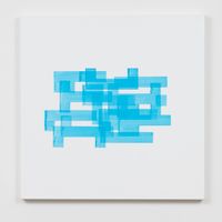 Blue Accumulation by Simon Morris contemporary artwork painting