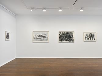 Exhibition view: Jack Whitten, Jack Whitten. Transitional Space. A Drawing Survey, Hauser & Wirth, 69th Street, New York (28 January–4 April 2020). © Jack Whitten Estate. Courtesy the Jack Whitten Estate and Hauser & Wirth. Photo: Genevieve Hanson.