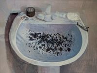 Big Sink by Fiza Khatri contemporary artwork painting, works on paper