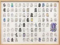 102 Heads by Luis Lorenzana contemporary artwork painting