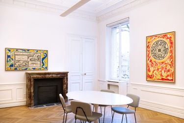 Exhibition view: Pierre Alechinsky, Dernières nouvelles, Galerie Lelong & Co., rue de Téhéran, Paris (9 march–29 April 2023). Courtesy Galerie Lelong & Co. 