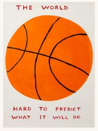The World by David Shrigley contemporary artwork painting, print