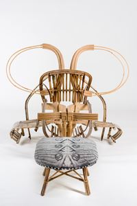 Chair and Ottoman by Sarah Contos contemporary artwork sculpture