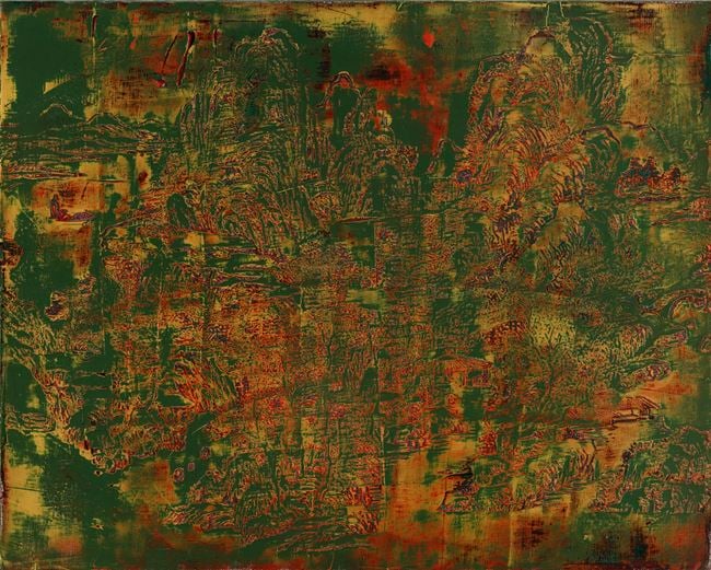 Landscape of Crimson and Green Exercise by Su Meng-Hung contemporary artwork