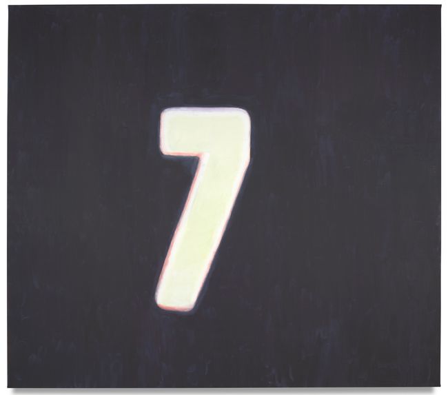 Numbers (Seven) by Luc Tuymans contemporary artwork