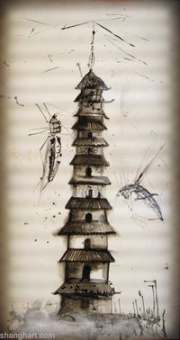 Insects archaeology No.3 by Sun Xun contemporary artwork painting