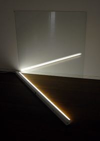 Light going in 45 degrees by Bill Culbert contemporary artwork sculpture
