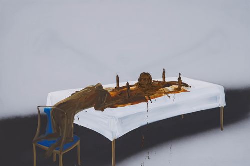 Shit Mom (Feedback) by Tala Madani contemporary artwork