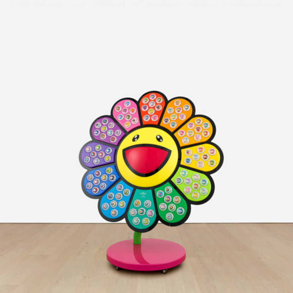 Jellyfish Eyes × e-ma Flower Stand Happy Rainbow, 2013 by Takashi
