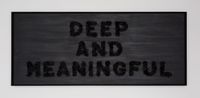 Deep And Meaningful by Dan Moynihan contemporary artwork installation
