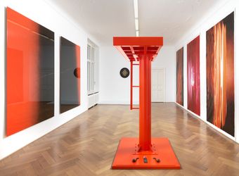 Exhibition view: Anne Imhof, Imagine, Galerie Buchholz, Berlin (13 September–26 October 2019). Courtesy Galerie Buchholz, Berlin/Cologne/New York.