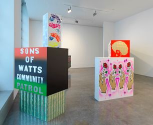Exhibition view: Group Exhibition, Social Works Curated by Antwaun Sargent, Gagosian, 555 West 24th Street, New York (24 June–11 September 2021). Courtesy Gagosian. Photo: Rob McKeever.