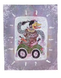 The Body Who Looks For The Spirit by Heri Dono contemporary artwork painting, works on paper