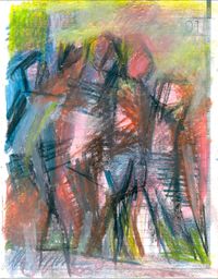 Broken Foot Journal by Reba Hore contemporary artwork painting, works on paper, drawing