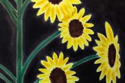 A sunflower with lots of heads by Andrew Sim contemporary artwork 6
