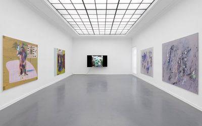 Exhibition view: aaajiao, A bit, A promt, Setareh, Berlin (26 April–25 May 2024). Courtesy Setareh.