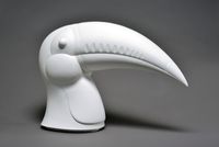 Head of a Toucan 大嘴鸟头像 by Jean-Marie Fiori contemporary artwork sculpture
